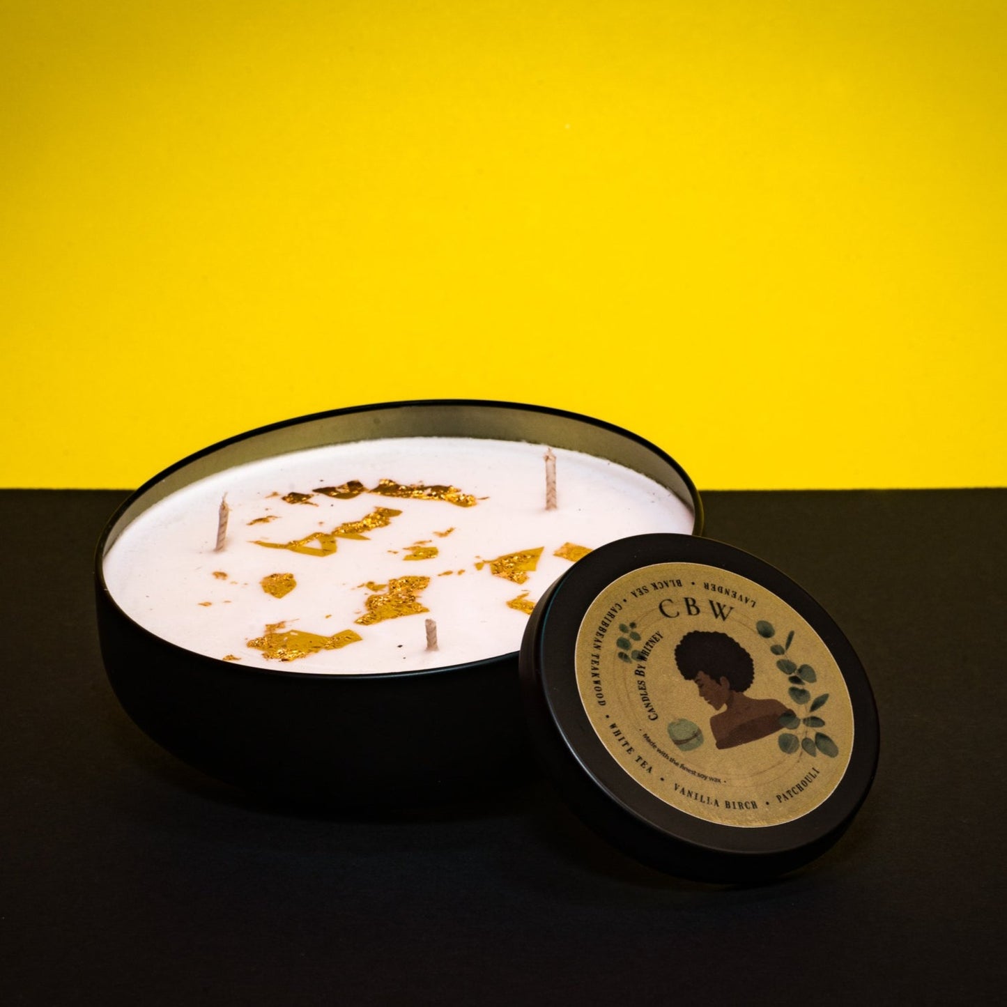 Apples & Maple Bourbon 24K Gold 3-Wick 16 oz. Candle