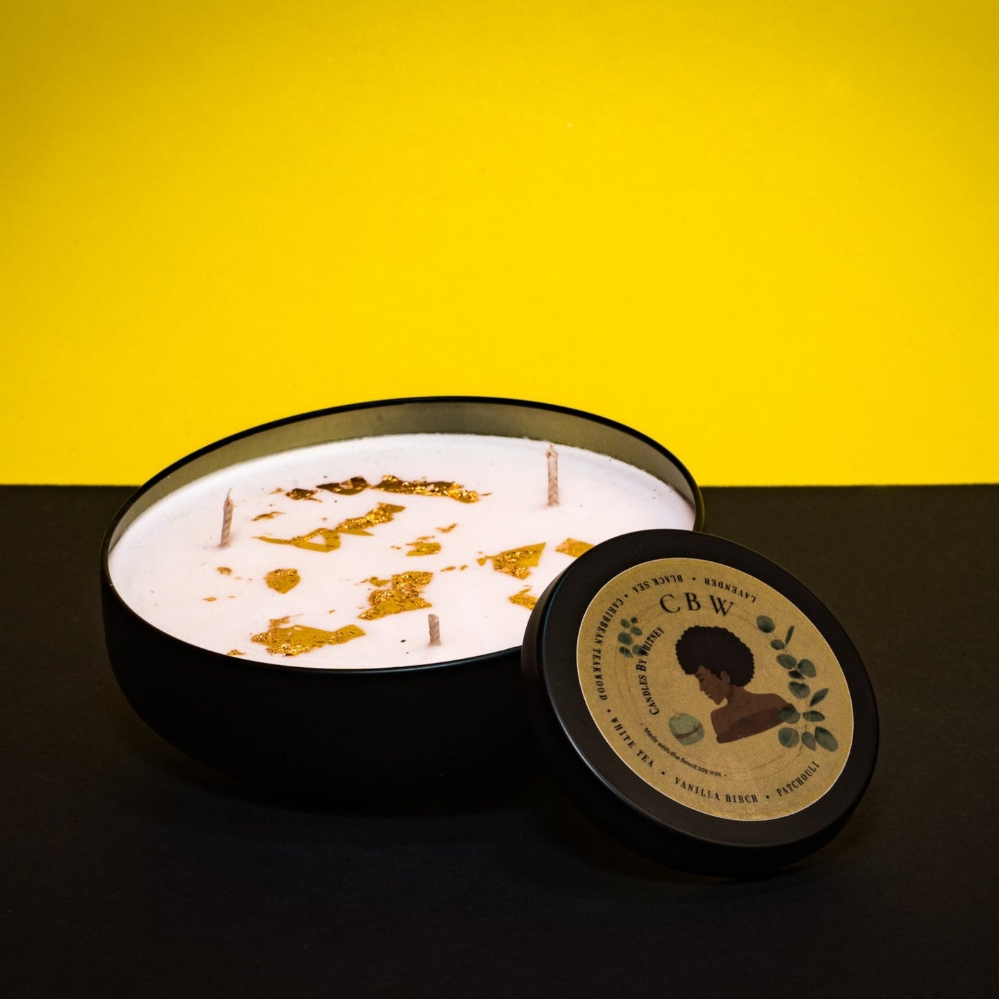 White Birch 24K Gold 3-Wick 16 oz Candle