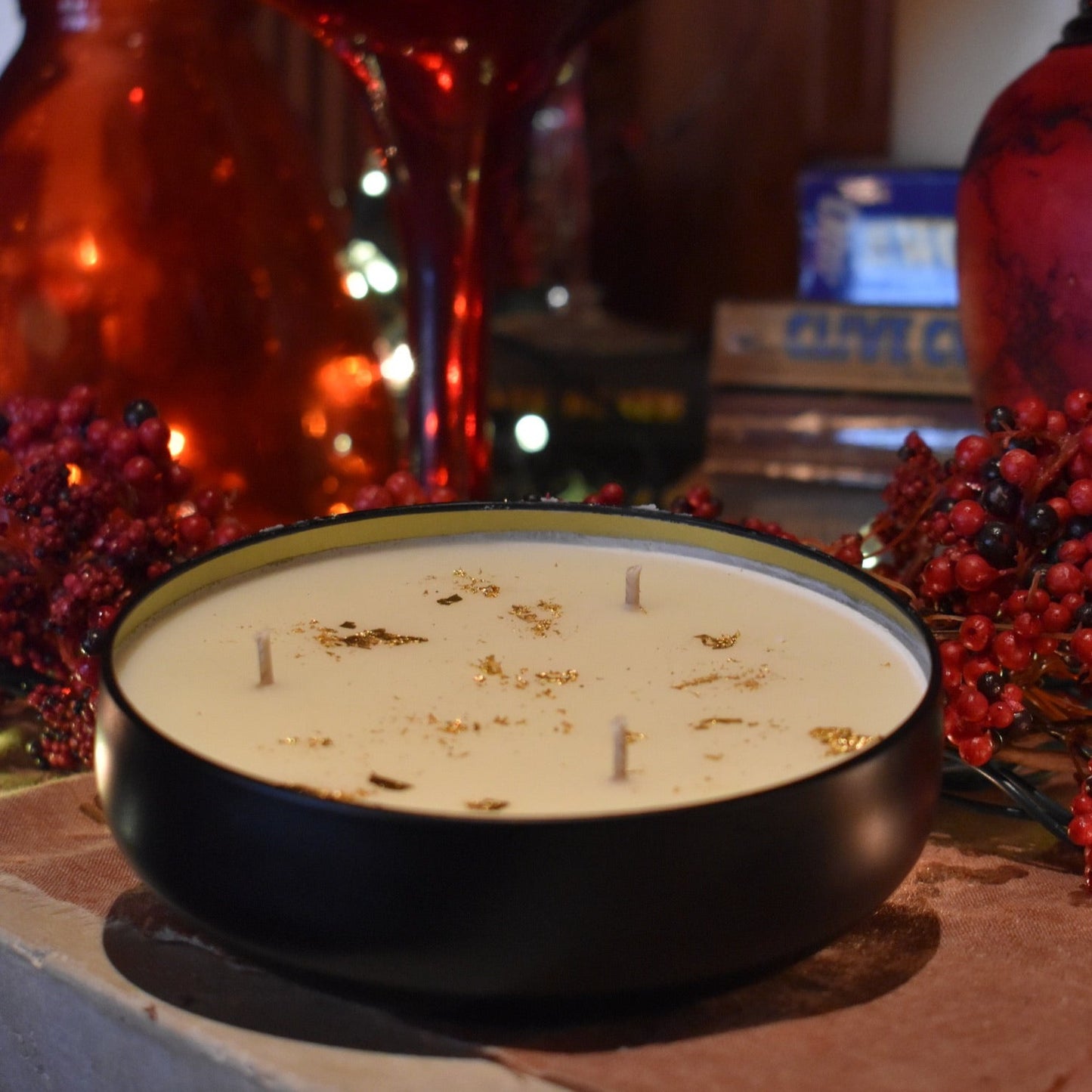 Cranberry Woods 24K Gold 3-Wick 16 oz. Candle