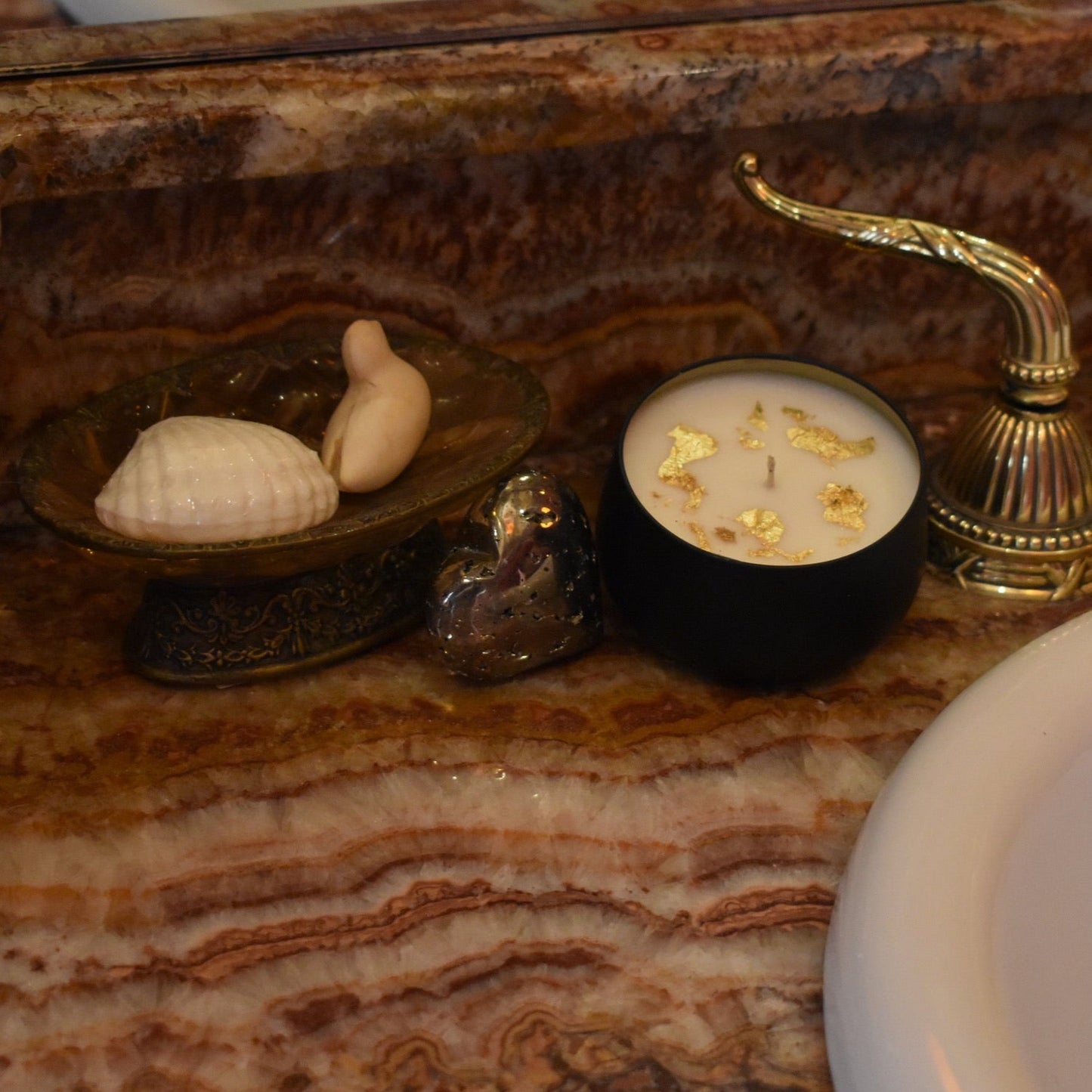 Love Spell 24k Gold Single Wick 7 oz Candle